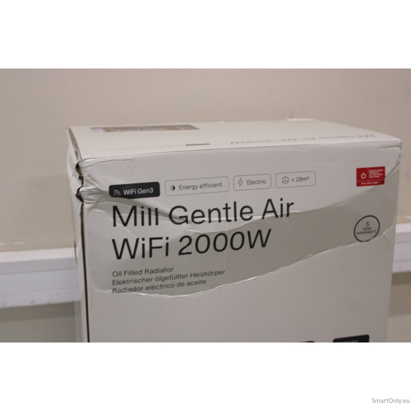 SALE OUT.  | Mill | Heater | OIL2000WIFI3 GEN3 | Oil Filled Radiator | 2000 W | Number of power levels 3 | Suitable for rooms up to 24 m² | White/Black | DAMAGED PACKAGING 1