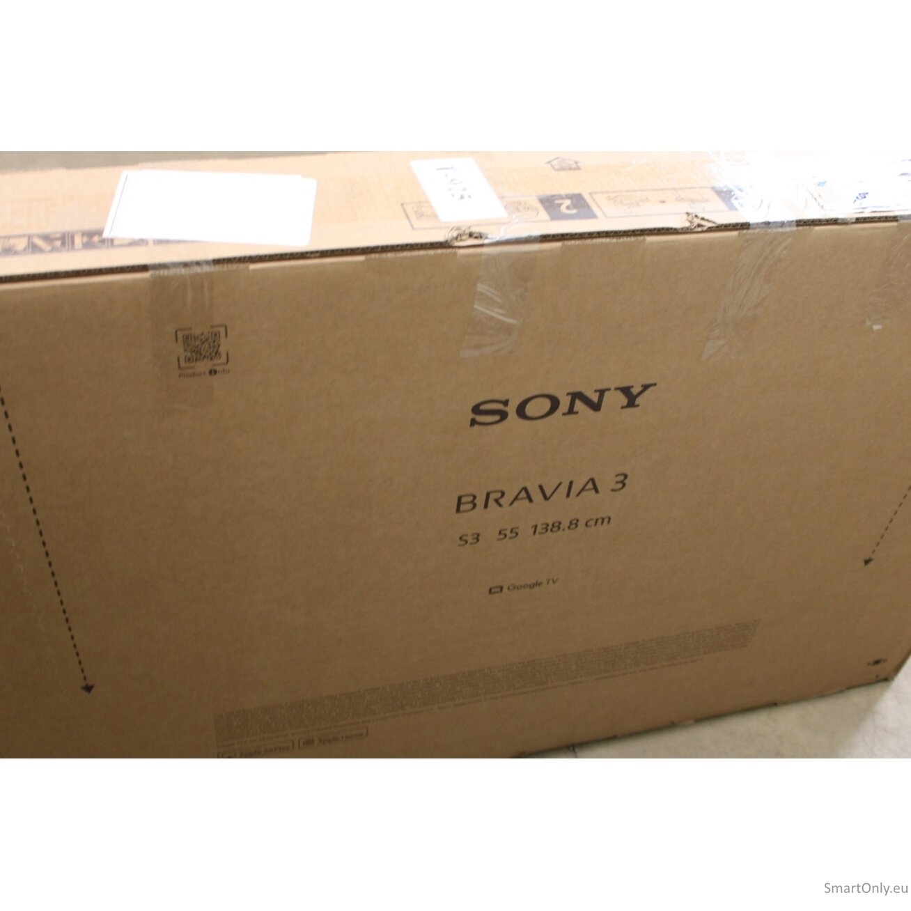 SALE OUT. Sony K55S35B Bravia 3 55" (139cm) 4K Ultra HD Smart Google D-LED TV | SALE OUT. | Sony K-55S3 | 55" (139 cm) | Android | UHD | Black | DAMAGED PACKAGING 2