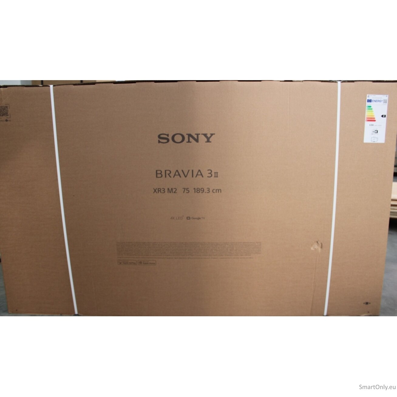 Sony Bravia 3 II | Smart TV | Smart TV | K-75XR3 | K-75XR35M2 | 75" | 189 cm | 189 cm | 4K UHD (2160p) | Google TV | DAMAGED PACKAGING 1
