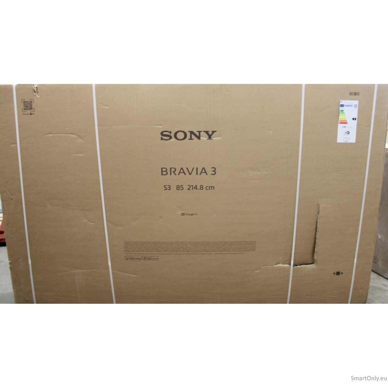 SALE OUT. Sony K85S35BP Bravia 3 85" (215cm) 4K Ultra HD Smart Google D-LED TV | SALE OUT. Sony | TV | K85S35BP Bravia 3 | 85 | Smart TV | Google TV | 4K UHD | DAMAGED PACKAGING