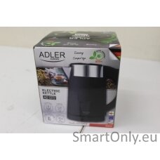 SALE OUT.  Adler Kettle  AD 1372 Electric 800 W 0.6 L Plastic/Stainless steel 360° rotational base Black DAMAGED PACKAGING, SCRATCHES ON TOP