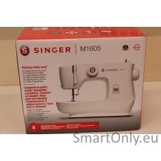 SALE OUT. Singer | M1605 | Sewing Machine | Number of stitches 6 | Number of buttonholes 1 | White | DAMAGED PACKAGING
