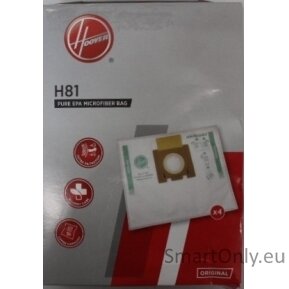SALE OUT. | Hoover Pure Epa microfiber Vacuum cleaner bags | H81, | White | DAMAGED PACKAGING SALE OUT. | Hoover Pure Epa microfiber Vacuum cleaner bags | H81, | White | DAMAGED PACKAGING