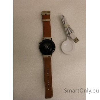 SALE OUT. Huawei Watch GT 3 42mm (White Leather), Milo-B19V Huawei GT 3 (42 mm) Smart watch GPS (satellite) AMOLED Touchscreen 1.32” Waterproof Bluetooth USED, SCRATCHED, REFURBISHED, WITHOUT ORIGINAL PACKAGING AND ACCESSORIES White Leather 1