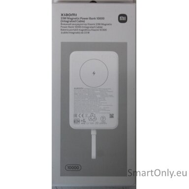 SALE OUT. 33W Magnetic Power Bank 10000mAh (Integrated Cable) | 10000 mAh | White | DEMO SALE OUT. 33W Magnetic Power Bank 10000mAh (Integrated Cable) | 10000 mAh | White | DEMO