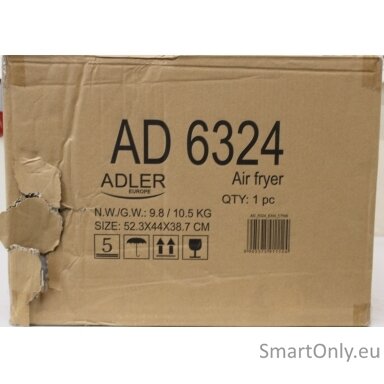 SALE OUT. ADLER AD 6324 Dual Air Fryer Oven, 11 L | Adler DAMAGED PACKAGING | 24 month(s)