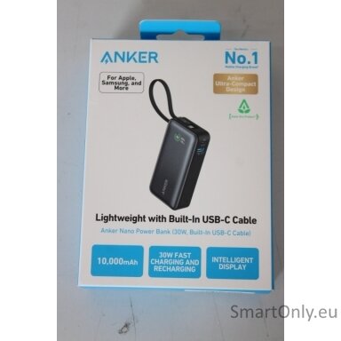 SALE OUT. Anker 545 Nano Power Bank | A1259G11 | 10000 mAh | Black | DEMO