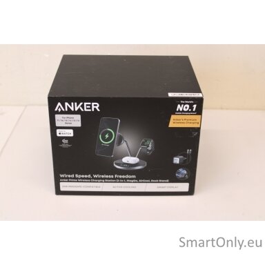 SALE OUT. Anker Prime Wireless Charging Station Qi2.2  25W wireles charging  (3-in-1, MagGo, AirCool, Dock Stand) PSU added, Black | Anker Prime Wireless Charging Station Qi2.2  25W wireles charging  (3-in-1, MagGo, AirCool, Dock Stand) PSU added | UNPACK