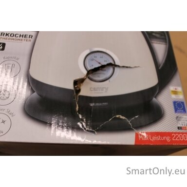 SALE OUT. Camry CR 1344 Electric kettle with a thermometer 1,7L, Cream | SALE OUT. | Camry Kettle with a thermometer | CR 1344 | Electric | 2200 W | 1.7 L | Stainless steel | 360° rotational base | Cream | DAMAGED PACKAGING
