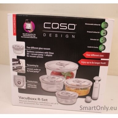 SALE OUT. | Caso | Vacuum freshness containers round | 01187 | Set of 4 | DOES NOT HOLD IS THE VACUUM SALE OUT. | Caso | Vacuum freshness containers round | 01187 | Set of 4 | DOES NOT HOLD IS THE VACUUM