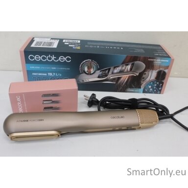 SALE OUT. | Cecotec Air Straightener | AirLisse 2in1 ForceDry Champagne | Warranty 24 month(s) | Ceramic heating system | Number of heating levels 4 | 1000 W | Beige | DEMO SALE OUT. | Cecotec Air Straightener | AirLisse 2in1 ForceDry Champagne | Warranty 24 month(s) | Ceramic heating system | Number of heating levels 4 | 1000 W | Beige | DEMO