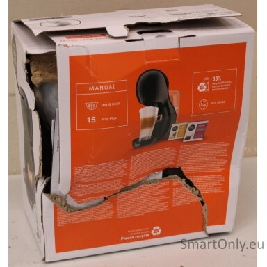 SALE OUT. DeLonghi EDG110.WB Dolce Gusto Piccolo XS Coffee maker, White | SALE OUT. Delonghi Coffee Maker | EDG110.WB Dolce Gusto Piccolo XS | Pump pressure 15 bar | Capsule | 1400 W | White | DAMAGED PACKAGING