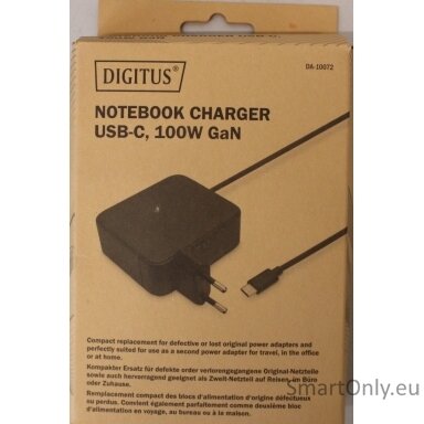 SALE OUT. Digitus Notebook Charger USB-C, 100W GaN /  | SALE OUT. Digitus Notebook Charger USB-C, 100W | DA-10072 | DAMAGED PACKAGING