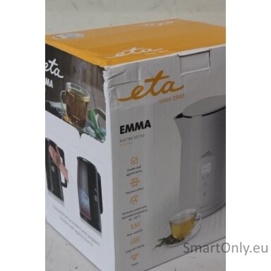 SALE OUT. ETA ETA559590010 Emma Electric kettle, 1.5 L, White | SALE OUT. | ETA Kettle | ETA559590010 Emma | Electric | 2200 W | 1.5 L | Stainless steel | 360° rotational base | White | DAMAGED PACKAGING