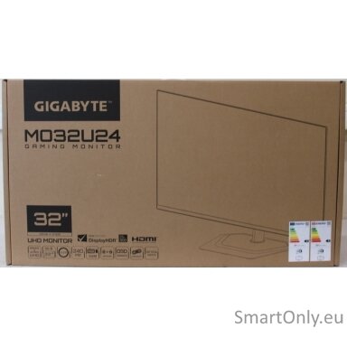 SALE OUT. Gigabyte Gaming Monitor 31,5" OLED MO32U24 | SALE OUT. | Gigabyte MO32U24 OLED | 31.5 " | QD-OLED | UHD | 240 Hz | 0.03 ms | 3840 x 2160 pixels | Warranty 36 month(s) | DAMAGED PACKAGING SALE OUT. Gigabyte Gaming Monitor 31,5" OLED MO32U24 | SALE OUT. | Gigabyte MO32U24 OLED | 31.5 " | QD-OLED | UHD | 240 Hz | 0.03 ms | 3840 x 2160 pixels | Warranty 36 month(s) | DAMAGED PACKAGING