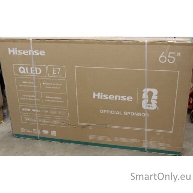 SALE OUT. Hisense 65E7Q 65" (164 cm) UHD QLED Smart TV | SALE OUT. Hisense UHD QLED Smart TV | 65E7Q | 65" | Smart TV | VIDAA OS | UHD | Black | DAMAGED PACKAGING