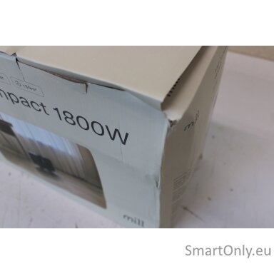SALE OUT. Mill | Heater | CUS1800MECBA | PTC Fan | 1800 W | Suitable for rooms up to 30 m² | Black | DAMAGED PACKAGING