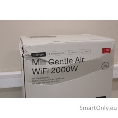 SALE OUT.  | Mill | Heater | OIL2000WIFI3 GEN3 | Oil Filled Radiator | 2000 W | Number of power levels 3 | Suitable for rooms up to 24 m² | White/Black | DAMAGED PACKAGING