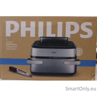SALE OUT. Philips NA565/02 Airfryer with steam function, flexible Megabasket, 10 L, Silver/Black | Philips DAMAGED PACKAGING | 24 month(s)