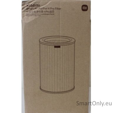 SALE OUT. | Smart Air Purifier 4 Pro Filter | HEPA filter | Black | DAMAGED PACKAGING, DENTED