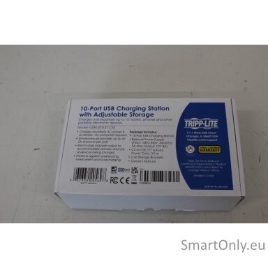 SALE OUT. | Tripp Lite | 10 Port USB Charging Station with Adjustable Storage | U280-010-ST-CEE | UNPACKED, SCRATCHED