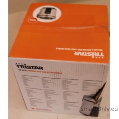 SALE OUT. Tristar RK-6138 Rice and Steam cooker with Keep warm function, Digital control, 2.2 L, Stainless Steel | SALE OUT. | Tristar Digital Rice and Steam Cooker | RK-6138 | 900 W | 2.2 L | Number of programs 7 | Grey | DAMAGED PACKAGING, MISSING PLAST