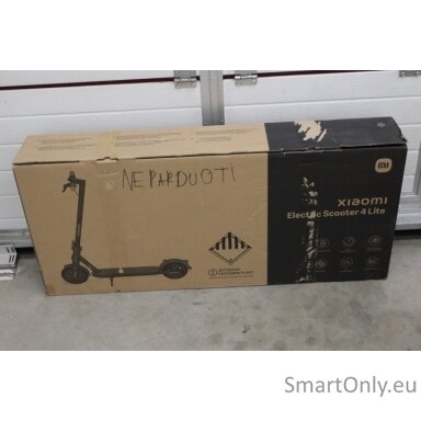 SALE OUT. Xiaomi Electric Scooter 4 Lite EU | Xiaomi Electric Scooter 4 Lite EU | 300 W | 25 km/h | 8.5 " | 3 month(s) | Black | USED, DAMAGED PACKAGING