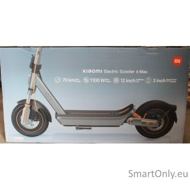 SALE OUT. Xiaomi Electric Scooter 6 Max GL | Xiaomi 24 month(s) | DAMAGED PACKAGING, PAINT AND BODY (NEAR SCREEN). MISSING INNER PACKAGING. ITEM IS SCRATCHED, DIRTY SALE OUT. Xiaomi Electric Scooter 6 Max GL | Xiaomi 24 month(s) | DAMAGED PACKAGING, PAINT AND BODY (NEAR SCREEN). MISSING INNER PACKAGING. ITEM IS SCRATCHED, DIRTY