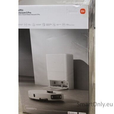 SALE OUT. Xiaomi Robot Vacuum 5 Pro EU | Wet&Dry | 5200 mAh | 20000 Pa | White | DAMAGED PACKAGING | 24 month(s) SALE OUT. Xiaomi Robot Vacuum 5 Pro EU | Wet&Dry | 5200 mAh | 20000 Pa | White | DAMAGED PACKAGING | 24 month(s)