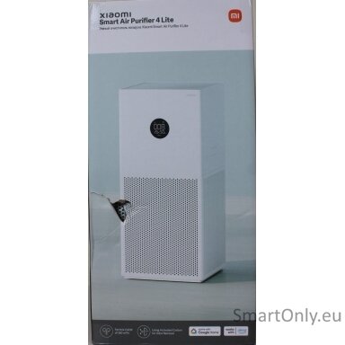 SALE OUT. Xiaomi Smart Air Purifier 4 Lite EU | Xiaomi | Smart Air Purifier | 4 Lite EU | 33 W | Suitable for rooms up to 25–43 m² | White | DAMAGED PACKAGING SALE OUT. Xiaomi Smart Air Purifier 4 Lite EU | Xiaomi | Smart Air Purifier | 4 Lite EU | 33 W | Suitable for rooms up to 25–43 m² | White | DAMAGED PACKAGING