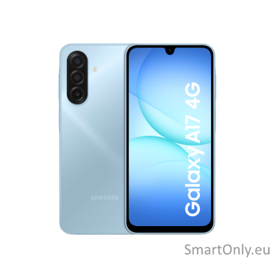 Samsung | Galaxy | A17 | Blue | 6.7 " | Super AMOLED | 1080 x 2340 pixels | Mediatek | Helio G99 | Internal RAM 4 GB | 128 GB | Dual SIM | MicroSD | 3G | 4G | Main camera resolution 50 MP | Secondary camera resolution 5 MP | Android | 5000 mAh