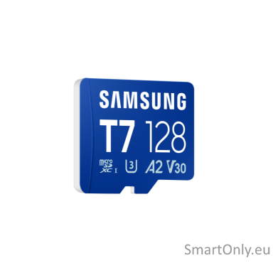 Samsung MicroSD card | T7 | 128 GB | microSDXC | Flash memory class U3, V30, A2 Samsung MicroSD card | T7 | 128 GB | microSDXC | Flash memory class U3, V30, A2