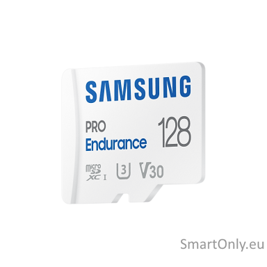 Samsung | PRO Endurance | MB-MJ128KA/EU | 128 GB | MicroSD Memory Card | Flash memory class U3, V30, Class 10 | SD adapter