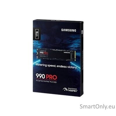 Samsung | 990 PRO | 1000 GB | SSD form factor M.2 2280 | Solid-state drive interface PCIe Gen4x4 | Read speed 7450 MB/s | Write speed 6900 MB/s 9 Samsung | 990 PRO | 1000 GB | SSD form factor M.2 2280 | Solid-state drive interface PCIe Gen4x4 | Read speed 7450 MB/s | Write speed 6900 MB/s 9