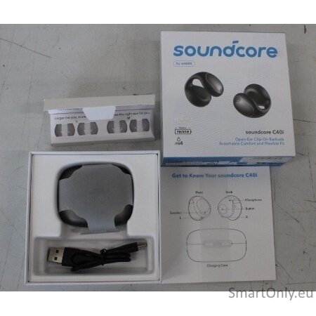 SALE OUT. Anker Soundcore C40i Flexible and Comfortable Clip-On Earbuds, Black | SALE OUT. Anker Soundcore Flexible and Comfortable Clip-On Earbuds | C40i | DEMO