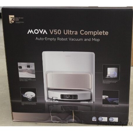 SALE OUT. MOVA V50 Ultra Complete Robot Vacuum, White | MOVA Robot Vacuum | V50 Ultra Complete | Wet&Dry | 6400 mAh | Dust capacity 3.2 L | 24000 Pa | White | DAMAGED PACKAGING | 34 month(s) 3 SALE OUT. MOVA V50 Ultra Complete Robot Vacuum, White | MOVA Robot Vacuum | V50 Ultra Complete | Wet&Dry | 6400 mAh | Dust capacity 3.2 L | 24000 Pa | White | DAMAGED PACKAGING | 34 month(s) 3