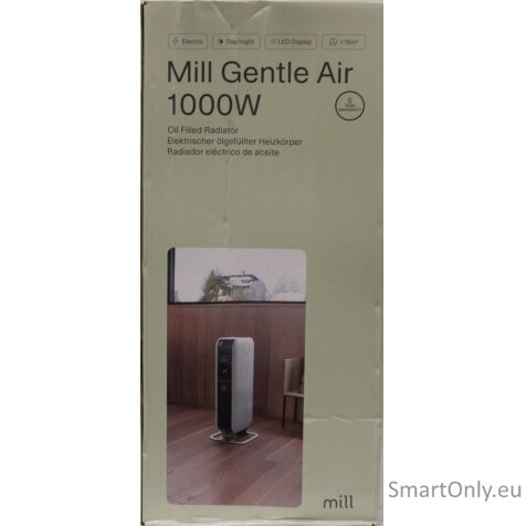 SALE OUT. Mill oil 1000W, Heat boost technology – highly efficient heaters, increased heat distribution | Mill | Heater | AB-H1000DN | Oil Filled Radiator | 1000 W | Number of power levels 3 | Suitable for rooms up to 12-16 m³ | White | DAMAGED PACKAGING SALE OUT. Mill oil 1000W, Heat boost technology – highly efficient heaters, increased heat distribution | Mill | Heater | AB-H1000DN | Oil Filled Radiator | 1000 W | Number of power levels 3 | Suitable for rooms up to 12-16 m³ | White | DAMAGED PACKAGING