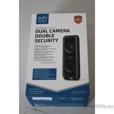 SALE OUT. Anker Eufy Doorbell 2 Pro, Black | SALE OUT. Anker Eufy Doorbell 2 Pro | UNPACKED, SCRATCHED TOP SALE OUT. Anker Eufy Doorbell 2 Pro, Black | SALE OUT. Anker Eufy Doorbell 2 Pro | UNPACKED, SCRATCHED TOP
