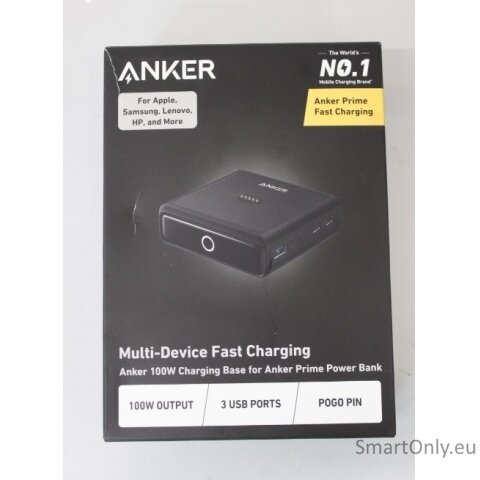 SALE OUT. Anker Prime Charging Base for Power Bank, 100W | A1902311 | Black | UNPACKED, DAMAGED PACKAGING, SCRATCHED SALE OUT. Anker Prime Charging Base for Power Bank, 100W | A1902311 | Black | UNPACKED, DAMAGED PACKAGING, SCRATCHED