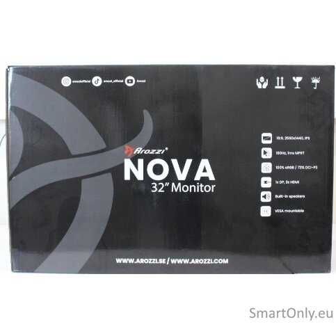 SALE OUT. Arozzi Nova 32" IPS, 180Hz, Computer Monitor - Forest Green | Arozzi | Nova | 32 " | IPS | QHD | 16:9 | 180 Hz | 1 ms | 2560 x 1440 pixels | 300 cd/m² | HDMI ports quantity 2 | Forest Green | Warranty 24 month(s) | DEMO SALE OUT. Arozzi Nova 32" IPS, 180Hz, Computer Monitor - Forest Green | Arozzi | Nova | 32 " | IPS | QHD | 16:9 | 180 Hz | 1 ms | 2560 x 1440 pixels | 300 cd/m² | HDMI ports quantity 2 | Forest Green | Warranty 24 month(s) | DEMO