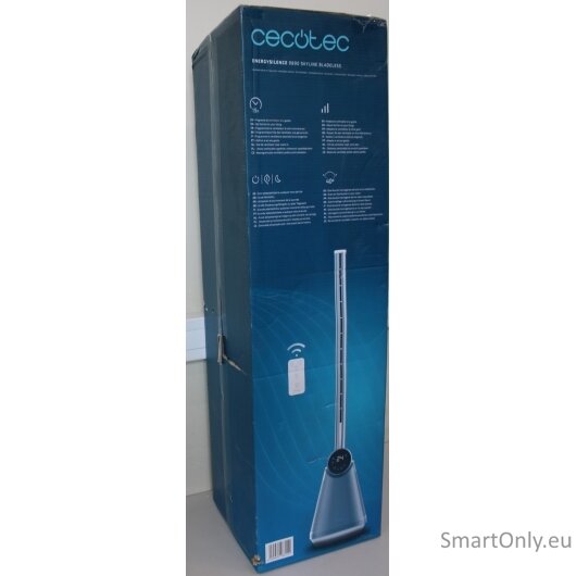 SALE OUT. EnergySilence 9890 Skyline Bladeless | Tower Fan | Stand Fan | 50 W | Diameter 23 cm | Number of speeds 3 | Oscillation | Timer | Remote control | Grey/White | DAMAGED PACKAGING SALE OUT. EnergySilence 9890 Skyline Bladeless | Tower Fan | Stand Fan | 50 W | Diameter 23 cm | Number of speeds 3 | Oscillation | Timer | Remote control | Grey/White | DAMAGED PACKAGING