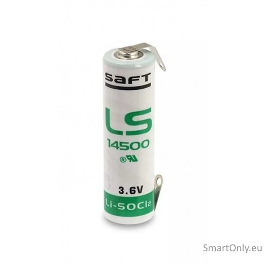 Saft LS14500 AA 3,6V 2600mAh +U ličio baterija 1 vnt. Saft LS14500 AA 3,6V 2600mAh +U ličio baterija 1 vnt.