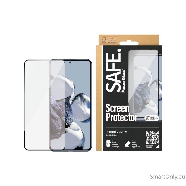 SAFE by PanzerGlass Screen Protector Xiaomi 12T | 12T Pro | PanzerGlass 3 SAFE by PanzerGlass Screen Protector Xiaomi 12T | 12T Pro | PanzerGlass 3