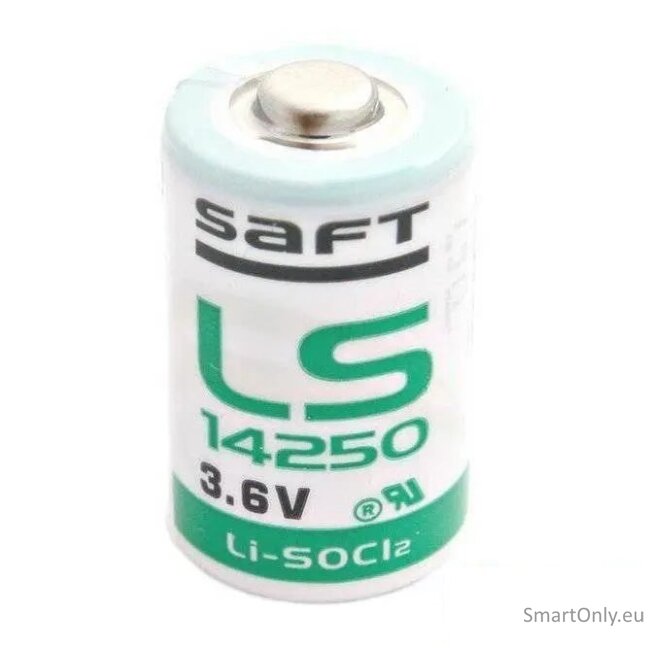 Saft LS14250 CR1/2 AA 3,6V 1200mAh ličio baterija 1 vnt. Saft LS14250 CR1/2 AA 3,6V 1200mAh ličio baterija 1 vnt.
