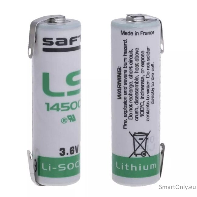 Saft LS14500 AA 3,6V 2600mAh +U ličio baterija 1 vnt. 2