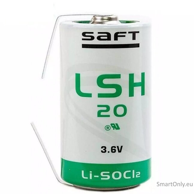 Saft LSH20 U-Lötfahne ER-D 3.6V 13000mAh ličio baterija 1 vnt. Saft LSH20 U-Lötfahne ER-D 3.6V 13000mAh ličio baterija 1 vnt.