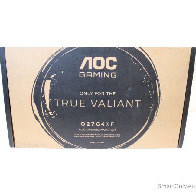 SALE OUT. AOC Gaming Q27G4XF 27", 2560x1440/1ms/250cd/m², HDMI, DisplayPort, USB | AOC | Q27G4XF | 27 " | IPS | 16:9 | 180 Hz | 1 ms | 2560 x 1440 pixels | 300 cd/m² | HDMI ports quantity 1 | Black | Warranty 35 month(s) | DAMAGED PACKAGING, DEMO SALE OUT. AOC Gaming Q27G4XF 27", 2560x1440/1ms/250cd/m², HDMI, DisplayPort, USB | AOC | Q27G4XF | 27 " | IPS | 16:9 | 180 Hz | 1 ms | 2560 x 1440 pixels | 300 cd/m² | HDMI ports quantity 1 | Black | Warranty 35 month(s) | DAMAGED PACKAGING, DEMO