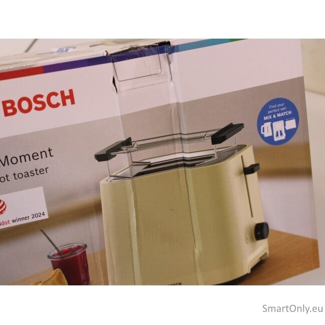 SALE OUT. Bosch TAT3M127 MyMoment Compact toaster, 950 W, 2 slots, Beige | SALE OUT. Compact Toaster | TAT3M127 MyMoment | Number of slots 2 | Housing material Plastic | Beige | DAMAGED PACKAGING AND ITEM BODY (EDGE) 2 SALE OUT. Bosch TAT3M127 MyMoment Compact toaster, 950 W, 2 slots, Beige | SALE OUT. Compact Toaster | TAT3M127 MyMoment | Number of slots 2 | Housing material Plastic | Beige | DAMAGED PACKAGING AND ITEM BODY (EDGE) 2