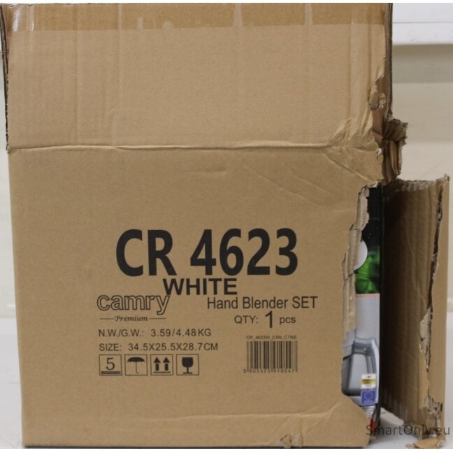 SALE OUT. CAMRY CR 4623w Hand blender set, 1600 W. DAMAGED PACKAGING | SALE OUT. | Camry DAMAGED PACKAGING SALE OUT. CAMRY CR 4623w Hand blender set, 1600 W. DAMAGED PACKAGING | SALE OUT. | Camry DAMAGED PACKAGING