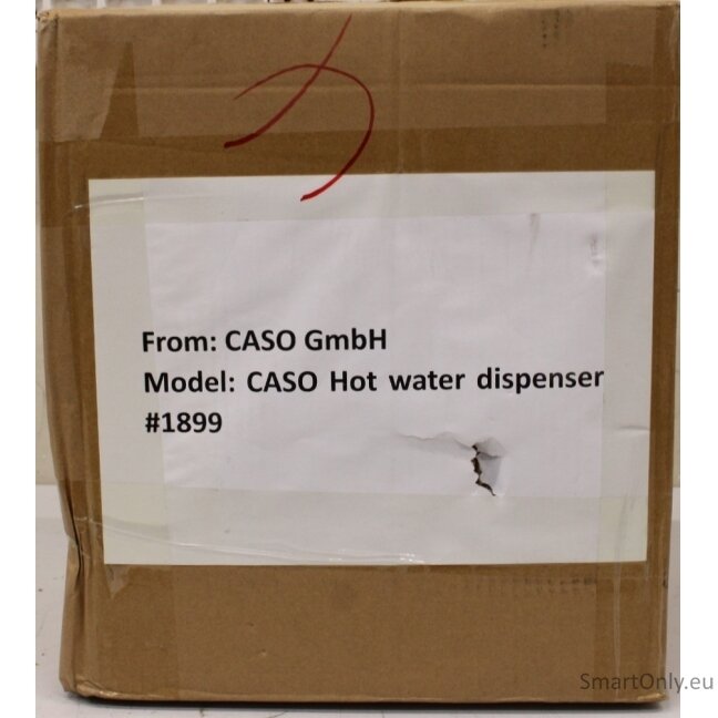 SALE OUT. Caso 01899 Hot Water Dispenser NOT ORIGINAL PACKAGING, SCRATCHED, DEMO | SALE OUT. | Caso NOT ORIGINAL PACKAGING, SCRATCHED, MISSING MANUAL SALE OUT. Caso 01899 Hot Water Dispenser NOT ORIGINAL PACKAGING, SCRATCHED, DEMO | SALE OUT. | Caso NOT ORIGINAL PACKAGING, SCRATCHED, MISSING MANUAL